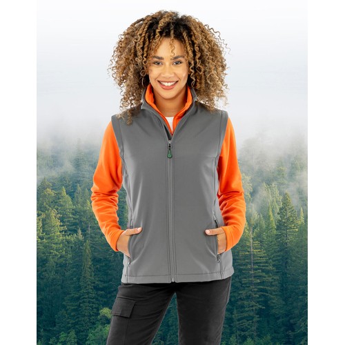 Women`s Recycled 2-Layer Printable Softshell B/W thumbnail 4