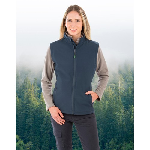 Women`s Recycled 2-Layer Printable Softshell B/W thumbnail 6