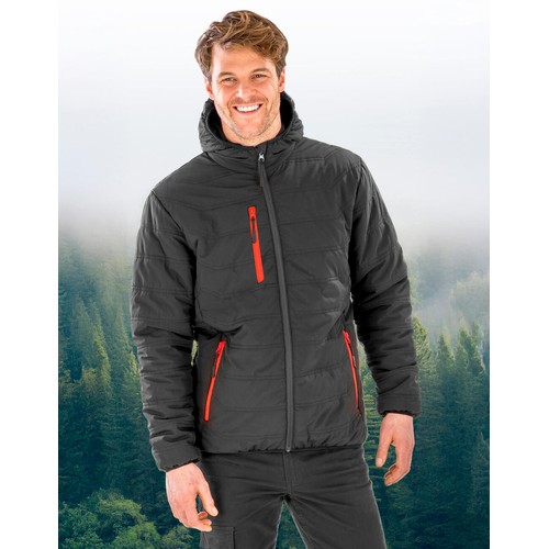 Black Compass Padded Winter Jacket thumbnail 4