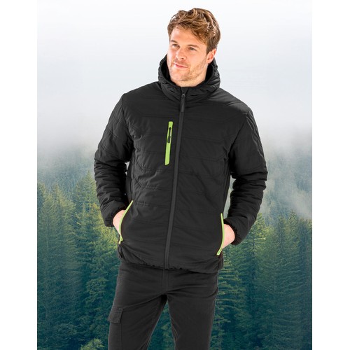 Black Compass Padded Winter Jacket thumbnail 6