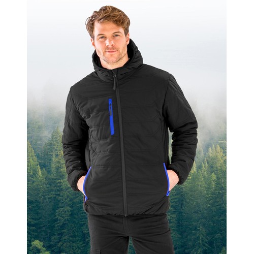 Black Compass Padded Winter Jacket - 1