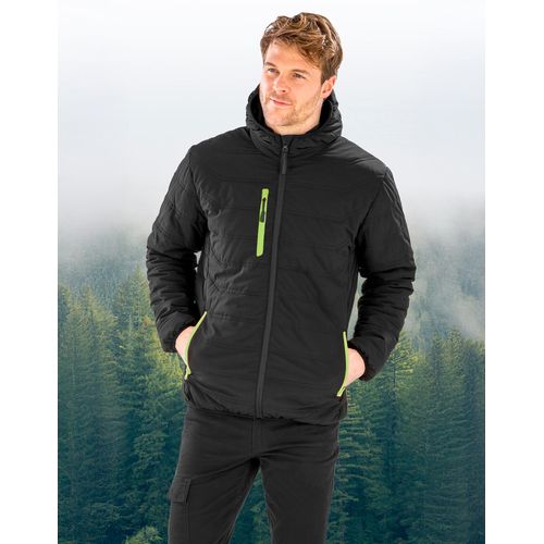Black Compass Padded Winter Jacket - 5