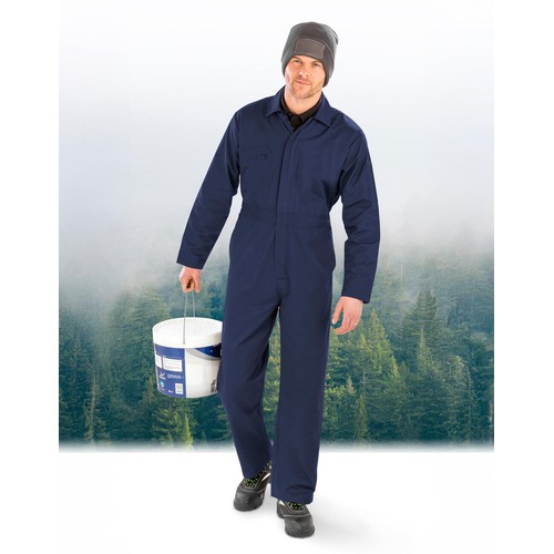 Recycled Action Overall with Zip Front - 5