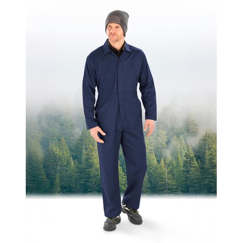 Recycled Action Overall with Zip Front - 4
