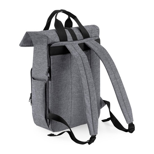 Recycled Twin Handle Roll-Top Laptop Backpack thumbnail 8