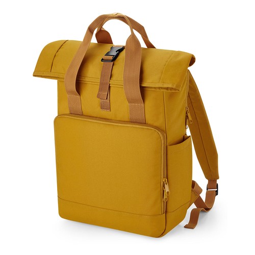 Recycled Twin Handle Roll-Top Laptop Backpack thumbnail 12