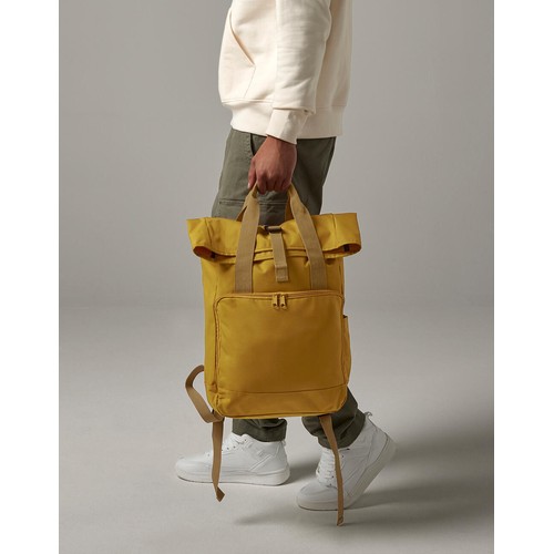 Recycled Twin Handle Roll-Top Laptop Backpack thumbnail 6