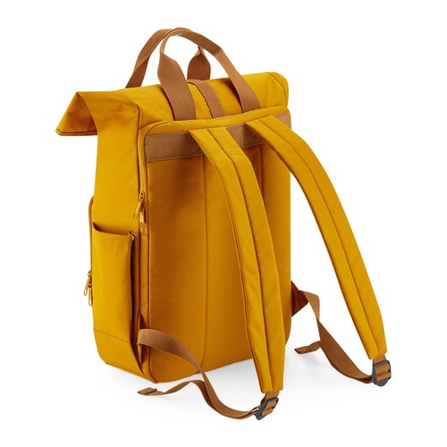 Recycled Twin Handle Roll-Top Laptop Backpack thumbnail 13
