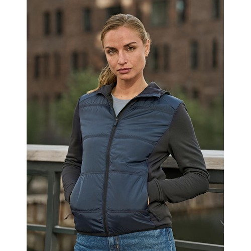 Womens Hybrid-Stretch Hooded Jacket - 1
