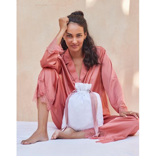 Cotton Gift Bag with Ribbon Drawstring - 2