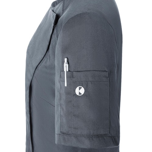 Short-Sleeve Ladies` Chef Jacket Modern-Look thumbnail 4
