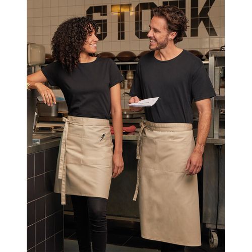 ROME - Medium Length Bistro Apron with Pocket - 5