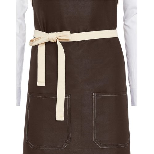 SANTORINI - Contrasted Bib Apron with Pocket - 4