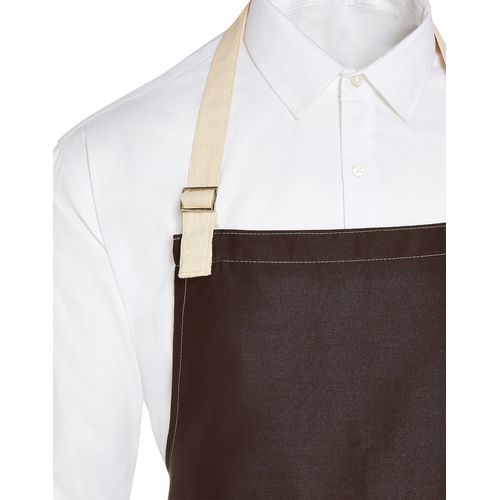SANTORINI - Contrasted Bib Apron with Pocket - 3