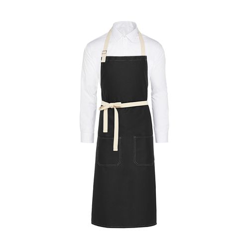 SANTORINI - Contrasted Bib Apron with Pocket - 11