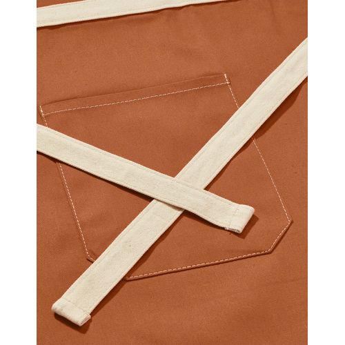SANTORINI - Contrasted Bistro Apron with Pocket - 3