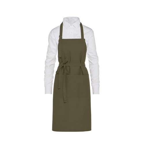LISBON - Cotton Heavyweight Bib Apron with Pocket - 1