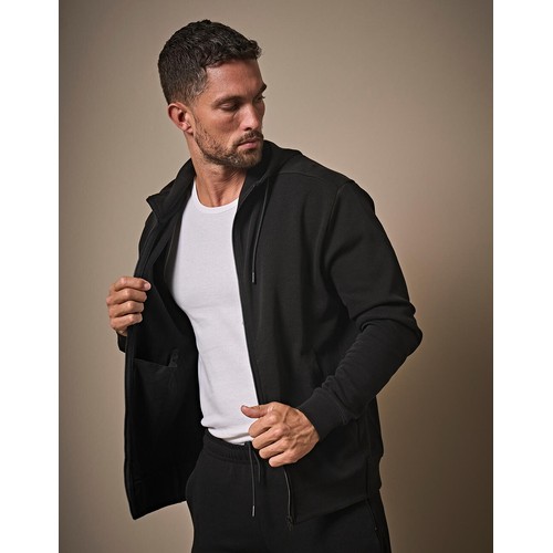 Ribbed Interlock Hooded Full Zip thumbnail 4