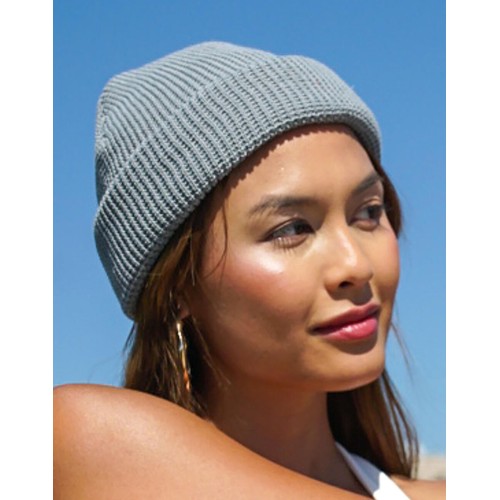 Recycled Yarn Waffle Knit Beanie - 1