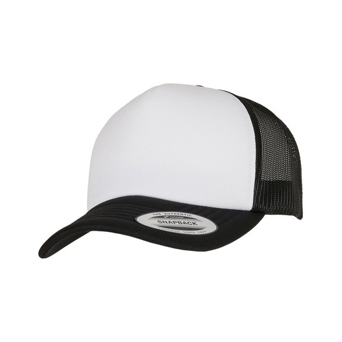 Classic Curved Foam Trucker Cap – White Front, Flexfit, SquareNuts - Mataro Advice srl