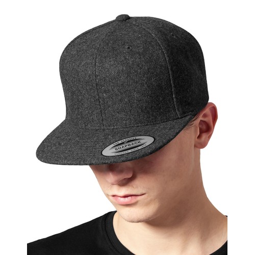 Melton Wool Snapback, Flexfit, SquareNuts - Mataro Advice srl