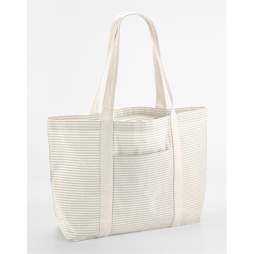 Striped Organic Cotton Shopper thumbnail 7