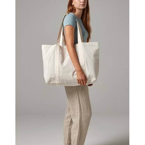 Striped Organic Cotton Shopper thumbnail 9