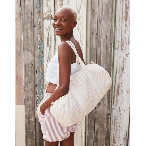 Striped Organic Cotton Barrel Bag - 2