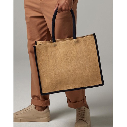 Natural Starched Jute Classic Shopper thumbnail 5
