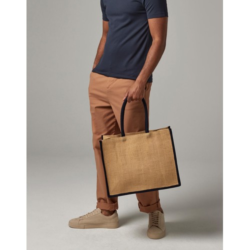 Natural Starched Jute Classic Shopper thumbnail 6