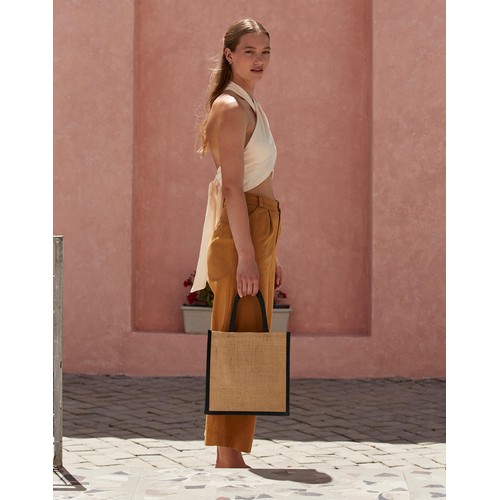 Natural Starched Jute Midi Tote thumbnail 10