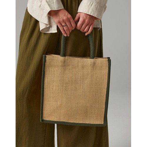 Natural Starched Jute Midi Tote thumbnail 4