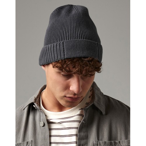 Organic Cotton Engineered Patch Beanie thumbnail 6