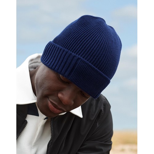 Organic Cotton Engineered Patch Beanie thumbnail 4