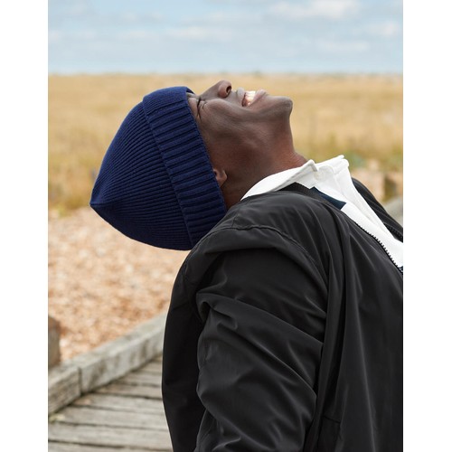 Organic Cotton Engineered Patch Beanie thumbnail 5