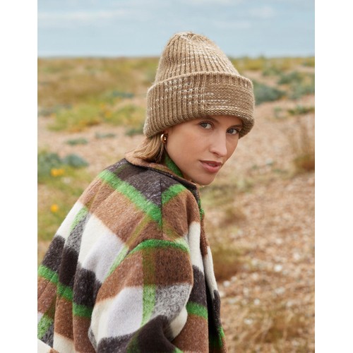 Chunky Knitted Patch Beanie thumbnail 5