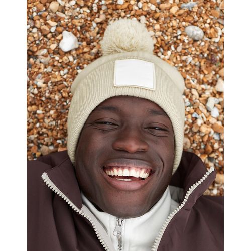 Appliqué Patch Pom Beanie - 2