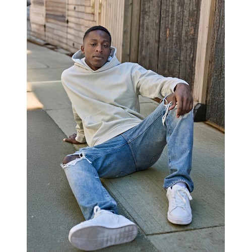 UNLABELED Heavy Loose Fit Hooded Sweatshirt - 1