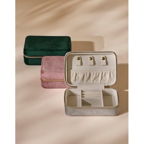 Velvet Travel Jewellery Box thumbnail 4