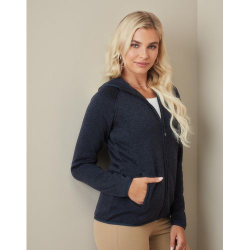 Lux Hooded Knit Fleece Jacket for women - 1