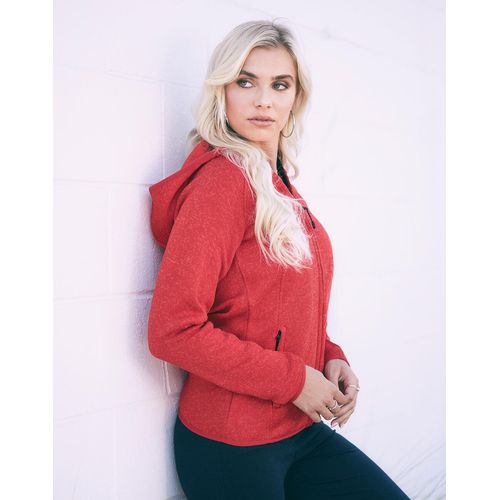 Lux Hooded Knit Fleece Jacket for women - 2
