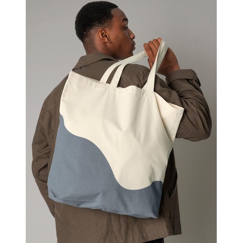 Organic Cotton Wave Print Maxi Tote thumbnail 4
