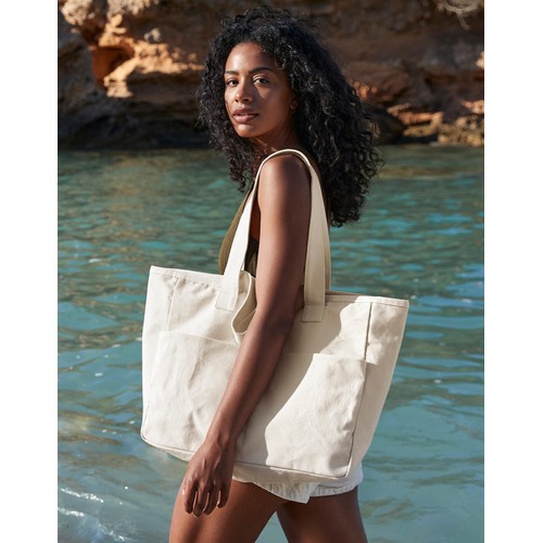 Double Handle Cargo Pocket Tote thumbnail 4