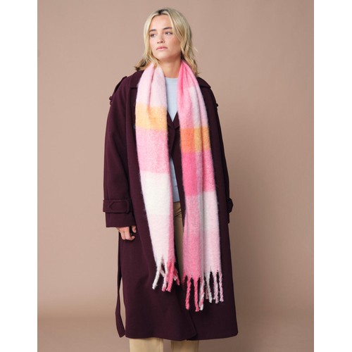Fluffy Check Scarf - 3
