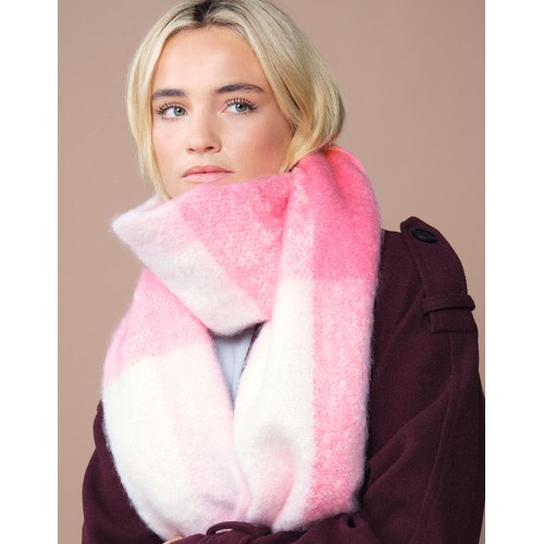 Fluffy Check Scarf - 6