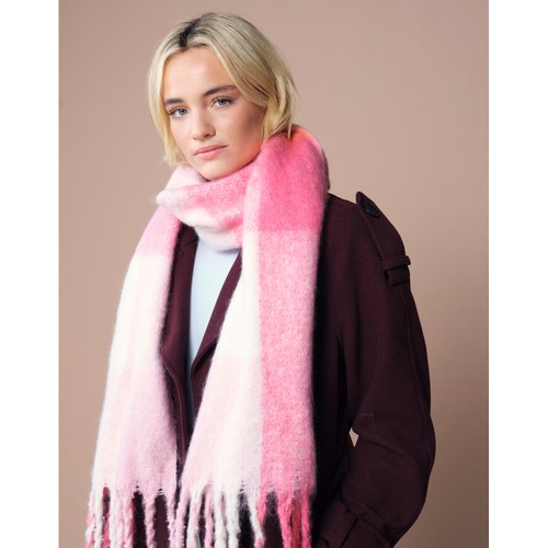 Fluffy Check Scarf - 4