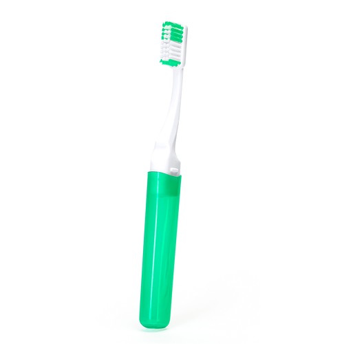 Brosse à dents de voyage Sara, Claps!, FALCONMEDIA  SA, Route d’Englisberg 17, 1763 , GRANGES-PACCOT, GET IMPRESSED Srl