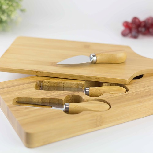 Planche à fromage avec ensemble de couteaux girasole