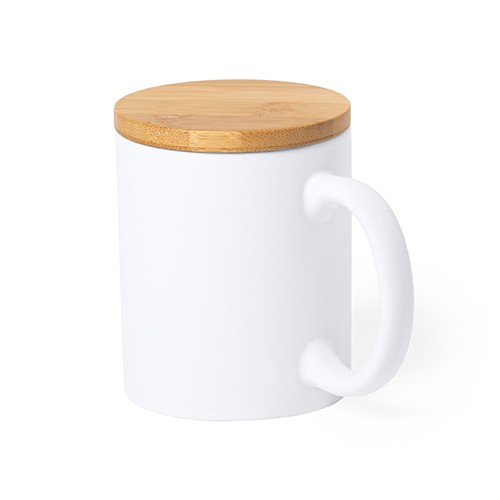 TAZA CERÁMICA Y BAMBÚ 370ML CHERO