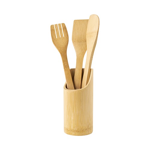 SET DE 3 UTENSILIOS DE BAMBÚ VEIGELIA